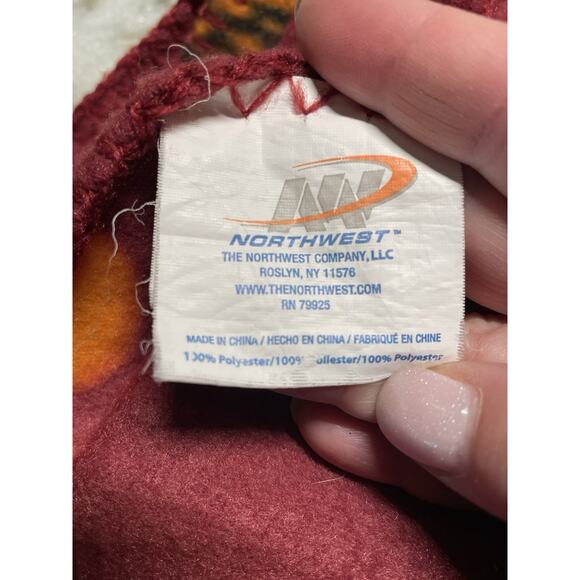 Virginia Tech Hokies VT Mickey Mouse Fleece Throw Lap Blanket Collaboration - Picture 6 of 9